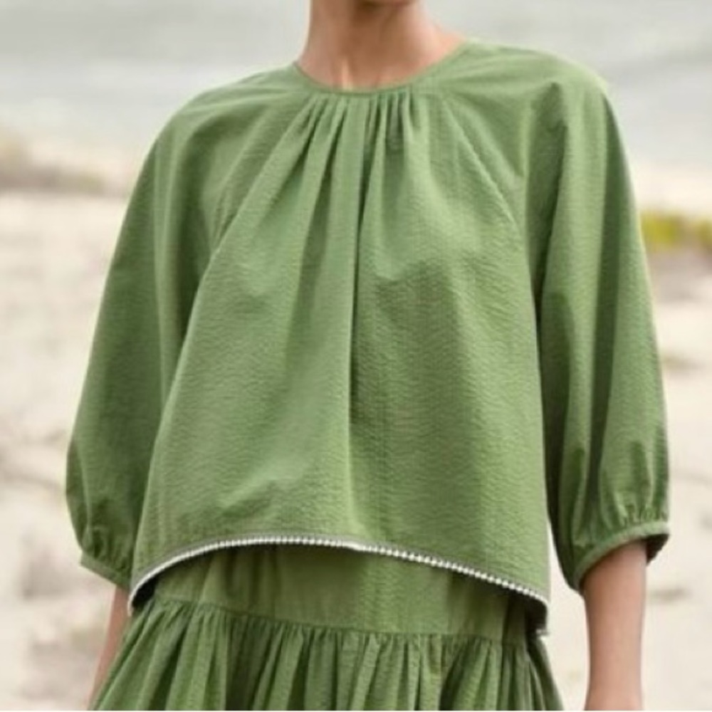 Wiggy Kit Seersucker Top